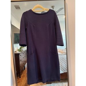 Boden ribbed ottoman dress, navy, EUC, size US6L.